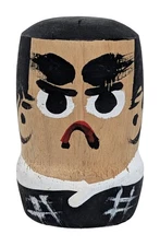 Creative Kokeshi Doll 3" Saigo Takamori 'The Last Samurai' Motif, Japanese Craft