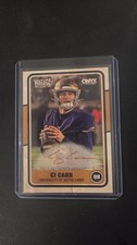 CJ CARR 2025 ONYX VINTAGE COLLEGE FOOTBALL AUTO Red On /25 Hand Numbered ND