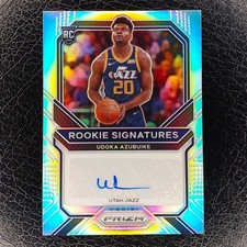 UDOKA AZUBUIKE RC Rookie Signatures SILVER Auto 2020-21 Prizm Basketball JAZZ