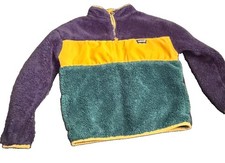 Levis Kids 6M 5/6 Years Yellow Green Navy 1/4 Quarter Zip Pullover