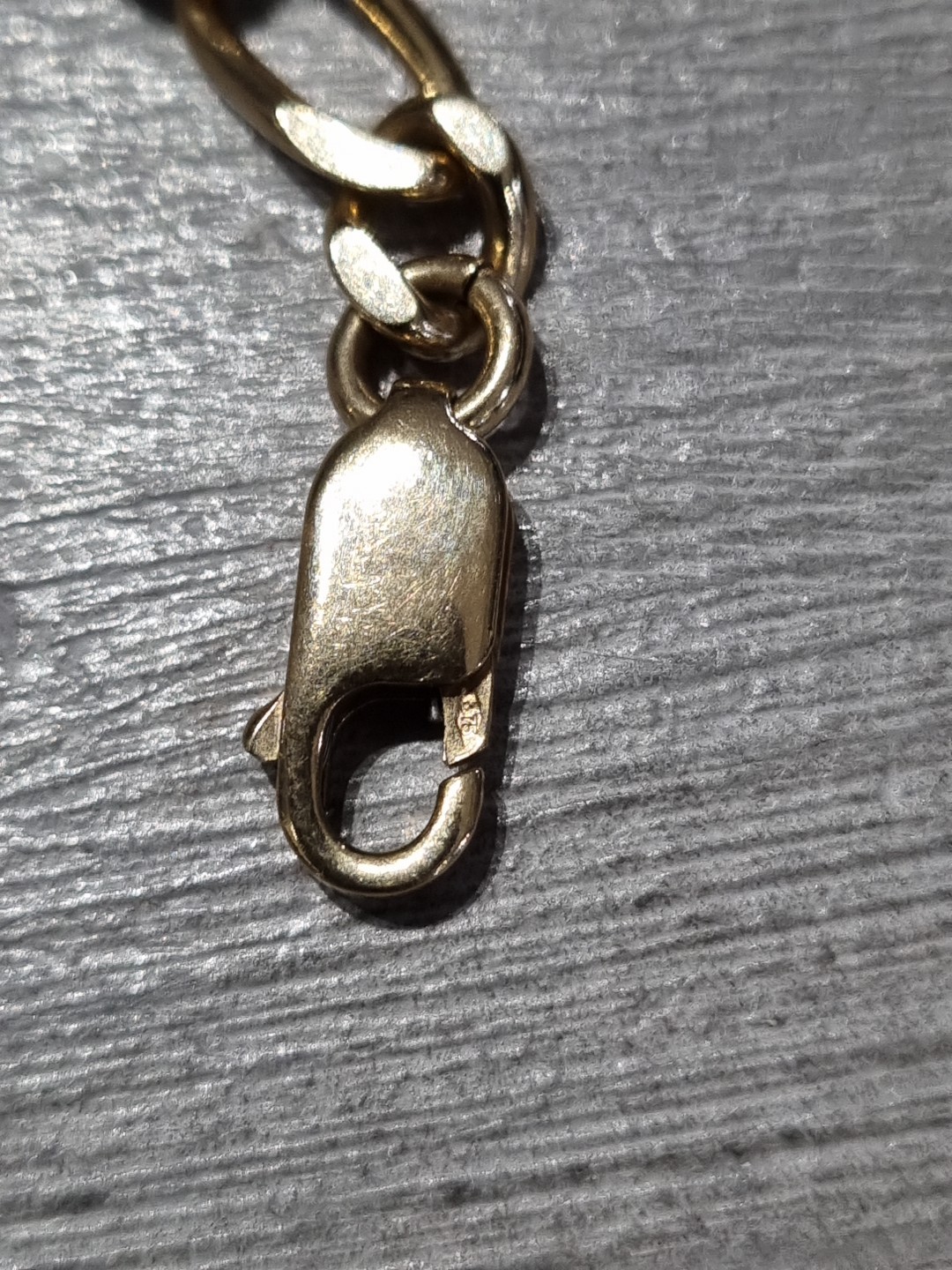 9ct Yellow Gold Solid Flat Curb Albert Chain Brac… - image 3