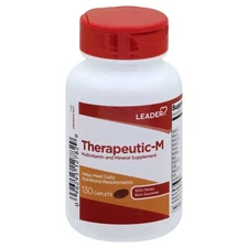 Leader Therapeutic-M Multivitamin and Multimineral Supplement Caplets 130 Count
