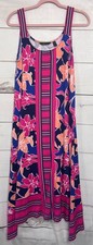 C. Wonder Midi Dress Size Med Petite Vibrant Multicolor