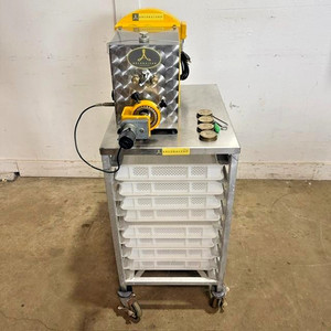 Arcobaleno AEX 18 PASTA NOODLE MACHINE WITH APC-8 Dough Press DRY Cart & 4 DIES