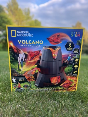 NATIONAL GEOGRAPHIC New Volcano Bean Bag Toss Backyard Game Set 5 In One Outdoor