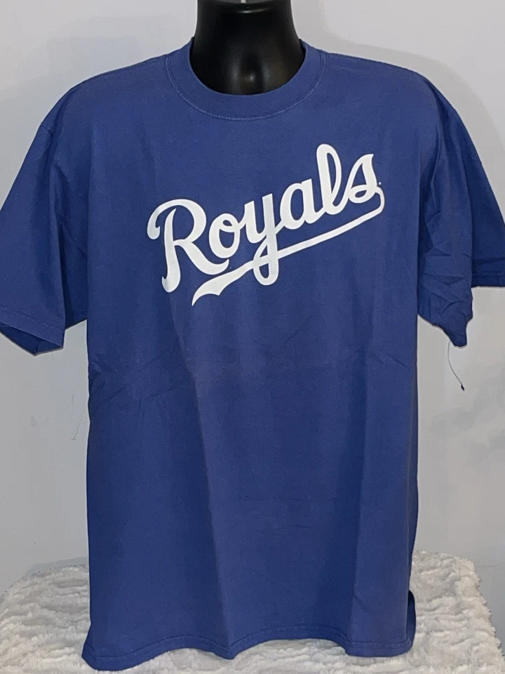 ALEX GORDON KANSAS CITY ROYALS MAJESTIC WORDMARK JERSEY SHIRT MENS XL VINTAGE - Image 2 of 2