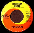 Beatles 45 Paperback Writer UNDOCUMENTED FIRST PRESSING LABEL with RIDGES, VG+!