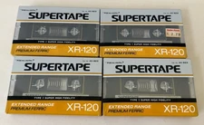 Lot 4 Realistic Supertape XR-120 Cassette Tape Extended Range NEW Sealed