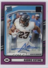 2024 Panini Clearly Donruss Rated Rookie Purple 21/75 Audric Estime Auto 1t56