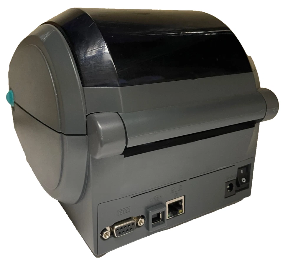 Zebra GX420d stampante termica codici a barre LCD RJ45 USB spedizione etichette UPS USPS FedEX - Immagine 2 di 4