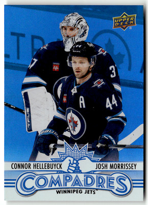2025-26 Upper Deck Series 1 NHL CM-12 Connor Hellebuyck Josh Morrissey Compadres