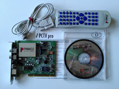 Pinnacle PCTV pro, TV-Karte für analoges Fernsehen und FM, IR-Fernbedienung