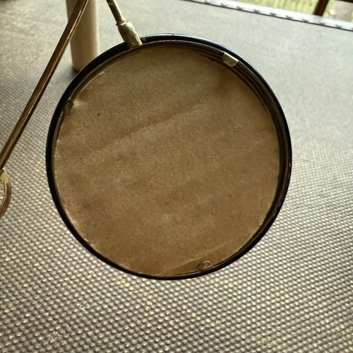 Vtg MCM Double Rd Picture Frame Shaped Like Bronze Bicycle (Opening 2 7/8"ea) - Picture 5 of 10