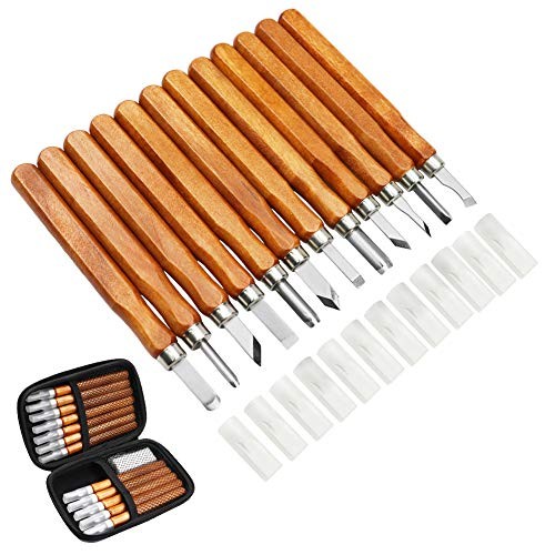 Kit d'outils de sculpture sur bois anti-fatigue pour réussir vos gravures en menuiserie