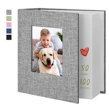 Photo Album 4x6 100 Pockets Photo Albums with Linen Cover Picture Albums for