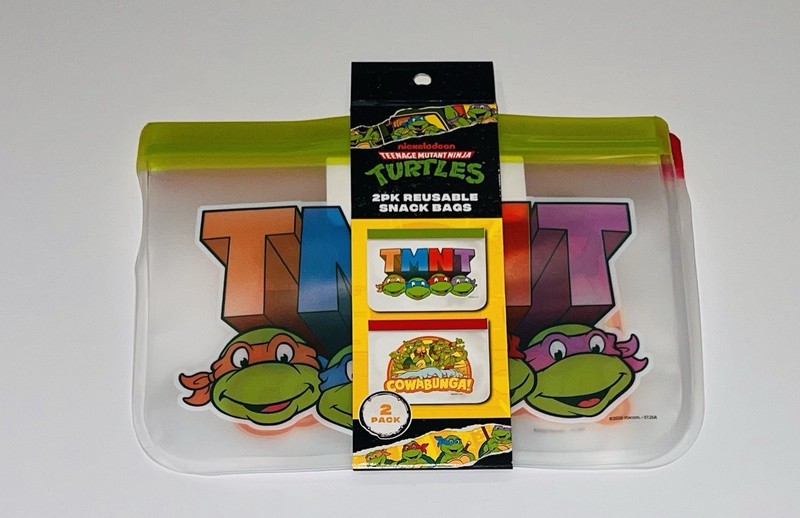 Nickelodeon Teenage Mutant Ninja Turtles COWABUNGA Lunch Box Reusable Snack Bags