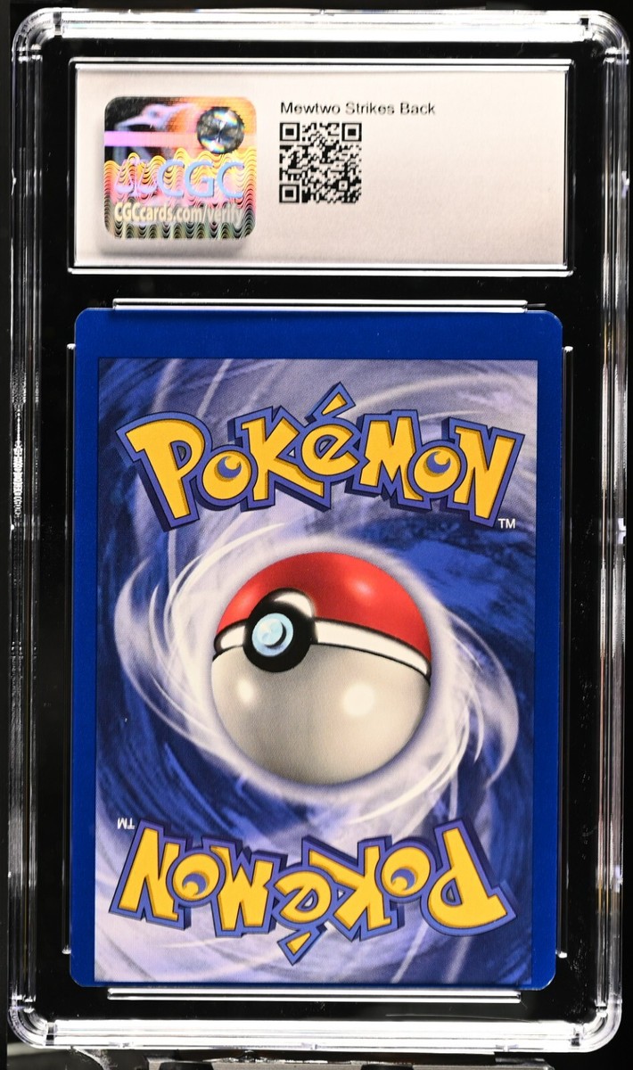 CGC 9 *ERROR* Misalignment Black Star Mewtwo 3 Misprint Card