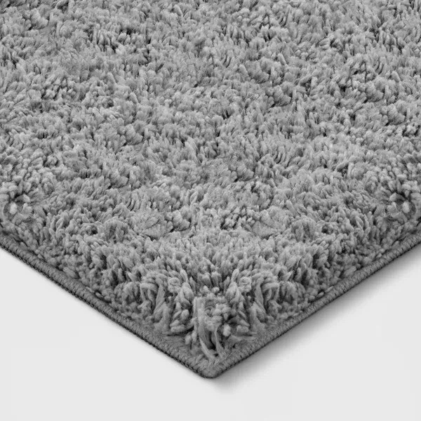 2'x3' Shag Solid Accent Grey Rug - Room Essentials - Image 2 of 2