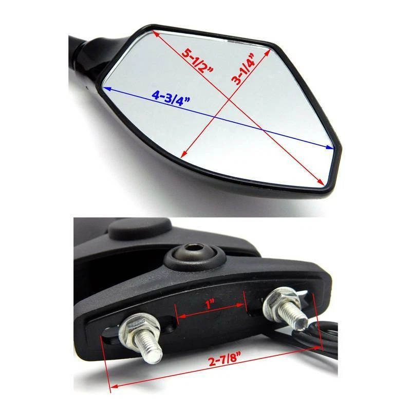 Espejos retrovisores para motocicleta con señales de giro de flecha para Yamaha YZF R6 R6S FZR Foto 4 de 4