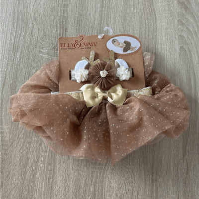 NWT  ELLY & EMMY 2 Piece  Headband & Tutu Set