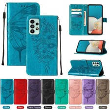 For Samsung A16 A06 M35 A55 A35 A15 A05 A54 A53 A52 Leather Case Cover