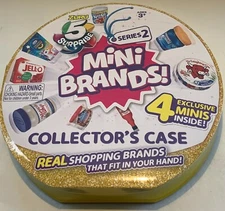 Zuru 5 Surprise Mini Brands Series 2 Collector's Case 4 Exclusive Minis NEW