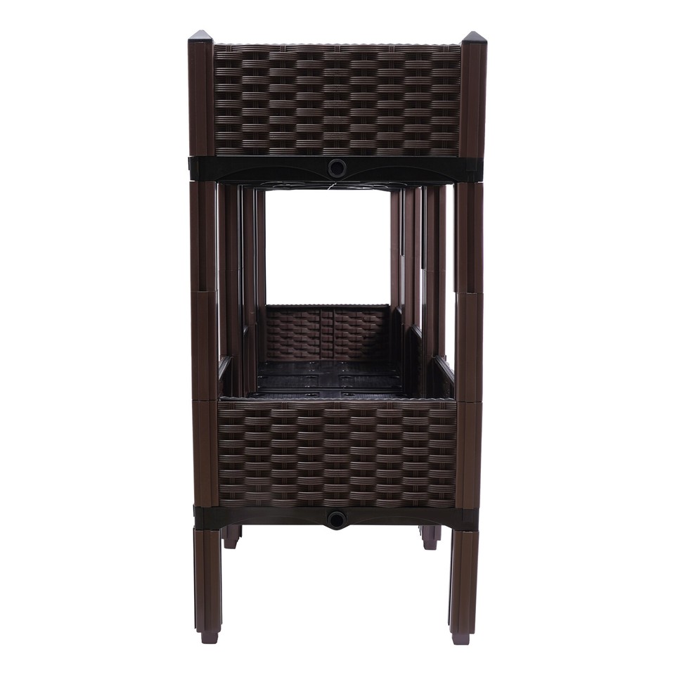 2Tier Raised Garden Bed w/ Legs Elevated Planter Box Gardening Growing