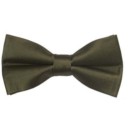 Vorgebundene blattgrüne Satin Jungen Fliege Alter 4-7 Kinder Hochzeit Abschlussball Dickie Schleife