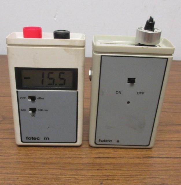 Fotec Fiber Optic Test Equipment, S760 & M702A eBay