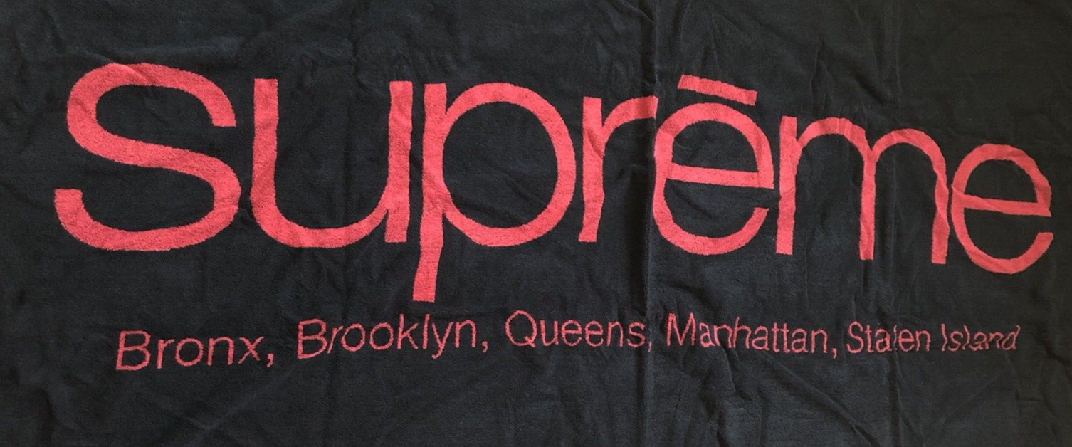 Supreme Accessory SS21A69 Five Boroughs Black Red 100% Cotton