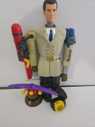 VINTAGE 1999 INSPECTOR GADGET 14" ACTION FIGURE - COMPLETE W/ WATCH BELT