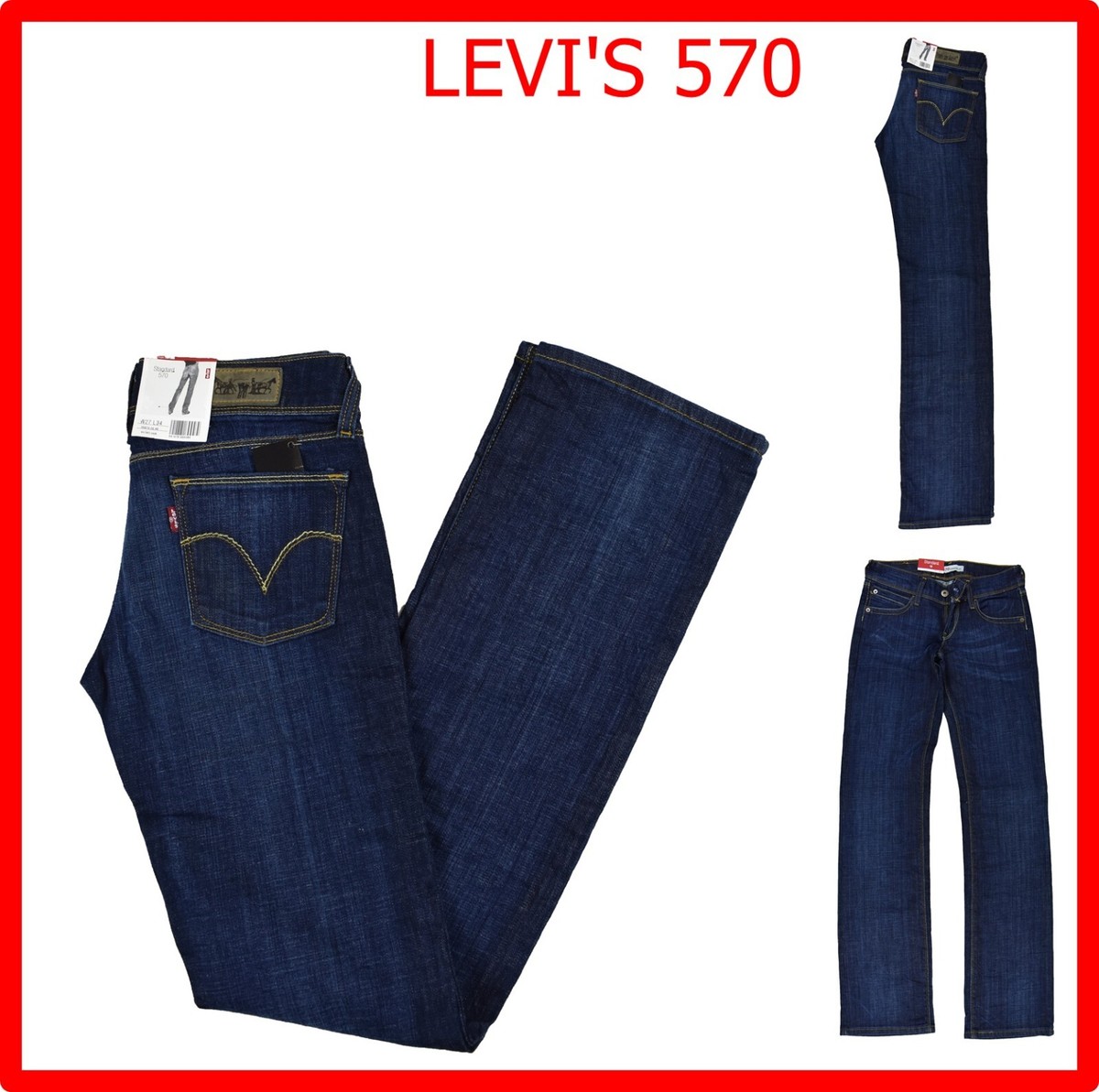 Stretch Jeans Levis 571 Slim Fit Levi's 518 Superlow Bootcut Jeans