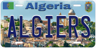 Algiers Algeria Novelty Car License Plate