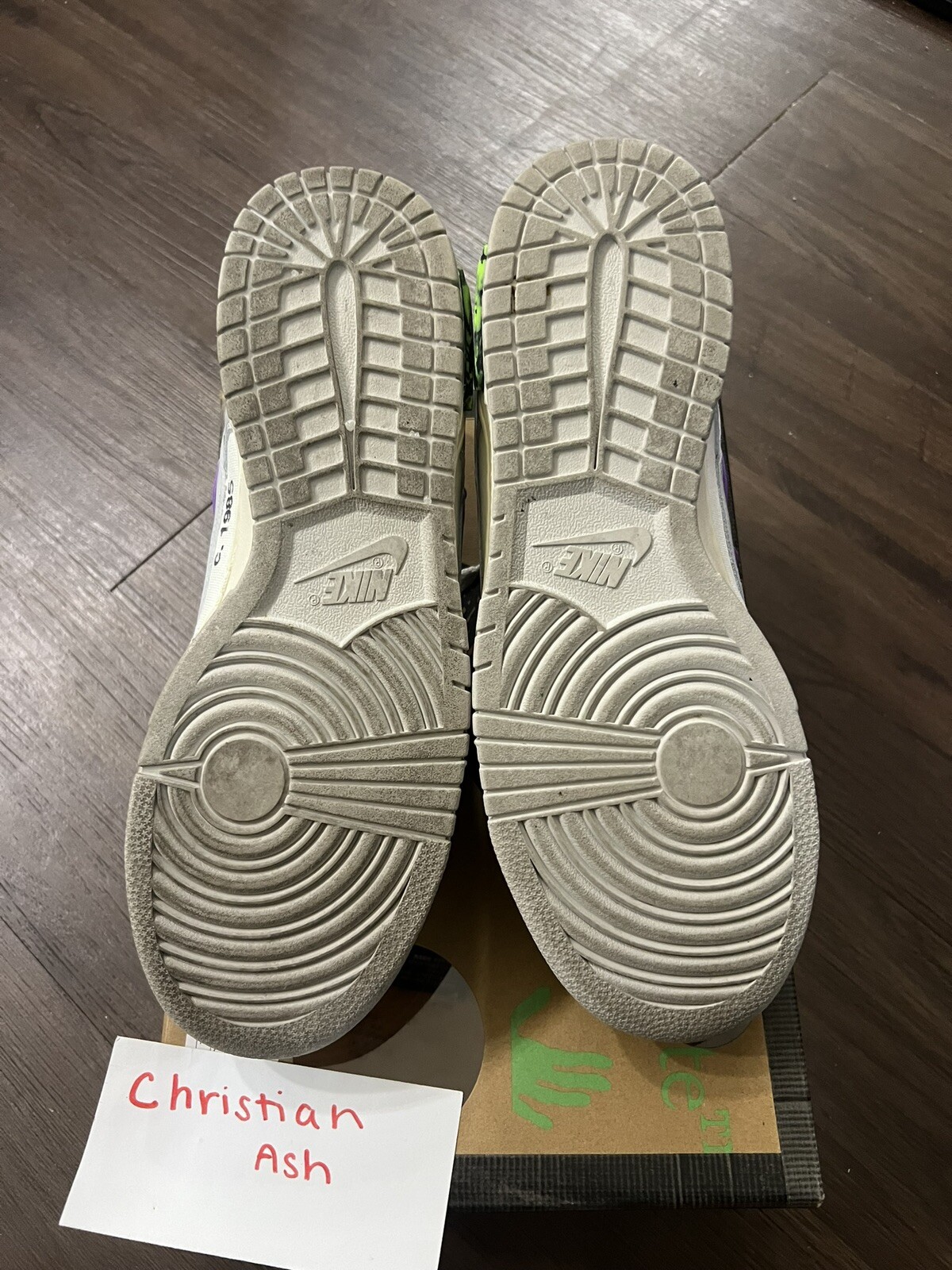 OFF WHITE X NIKE Taglia 10 Nike Off White x Dunk Low lotto 47 di 50