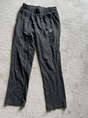 Puma Cargo Jogger Sweatpants Men's Medium Black - 2 Pockets
