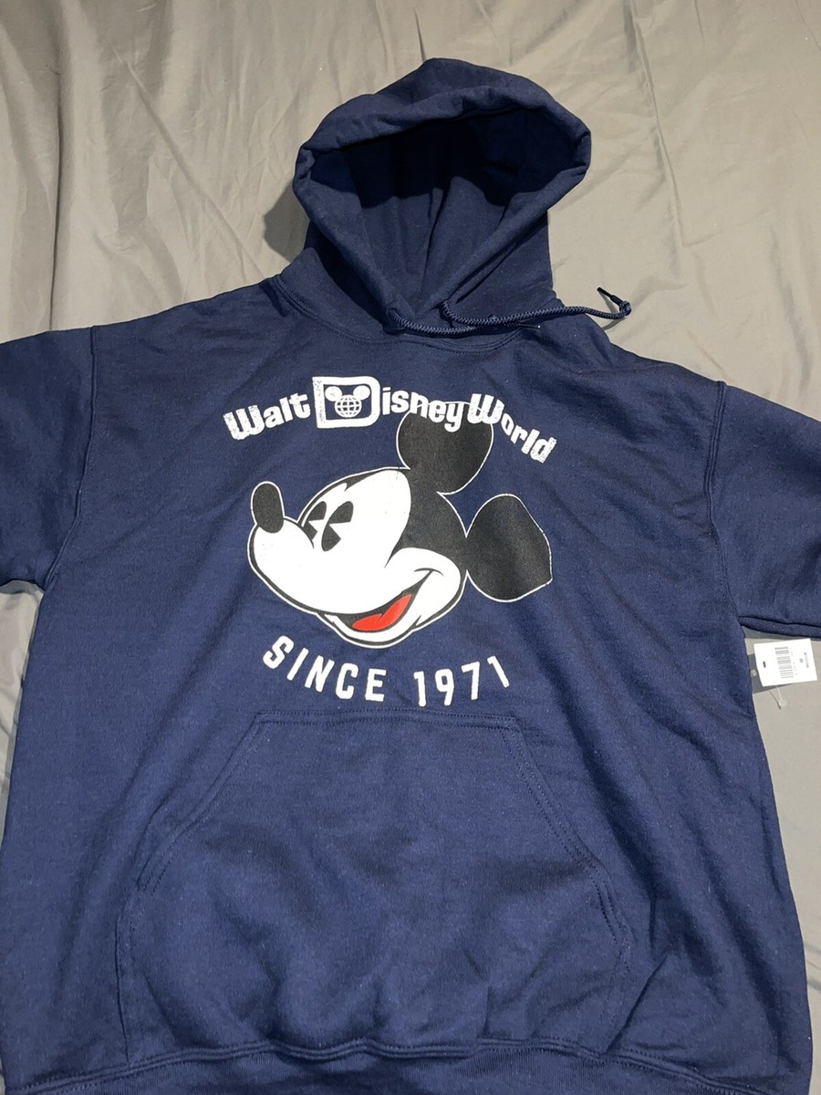 Walt Disney World Mickey Blue Hoodie Adult Medium-BNWT Fast
