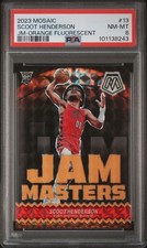 2023-24 Mosaic Scoot Henderson Jam Masters RC Orange Fluorescent /25 SSP! Prizm