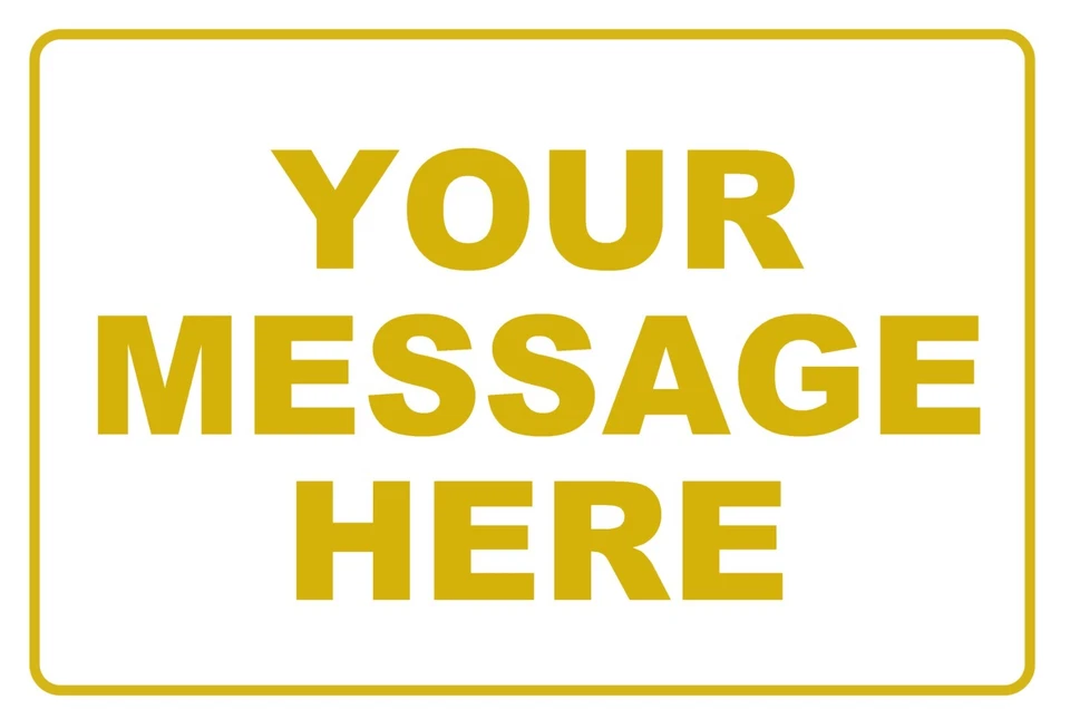 12×8 Custom Personalized Message Metal Sign Create Your Text Home Business Decor - Image 2 of 4