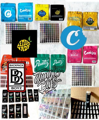 Calibags Mylarbags Cali Je20Stück Mit Sticker- Cookies California , Jungle Boys