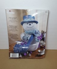 Plaid Bucilla 2007 Felt Home Decor Kit Snowflake Snowman 86071 - NEW  SEALED 