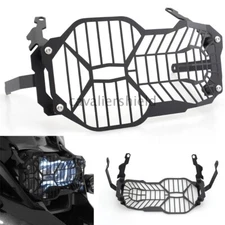 Black Headlight Grill Protective Cover Guard For BMW R1200GS R1250GS Adventure
