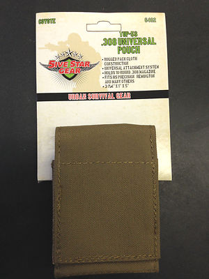 5ive Star Gear 6402000 TUP-5S .308 Universal Nylon Pouch in Color Coyote, NEW