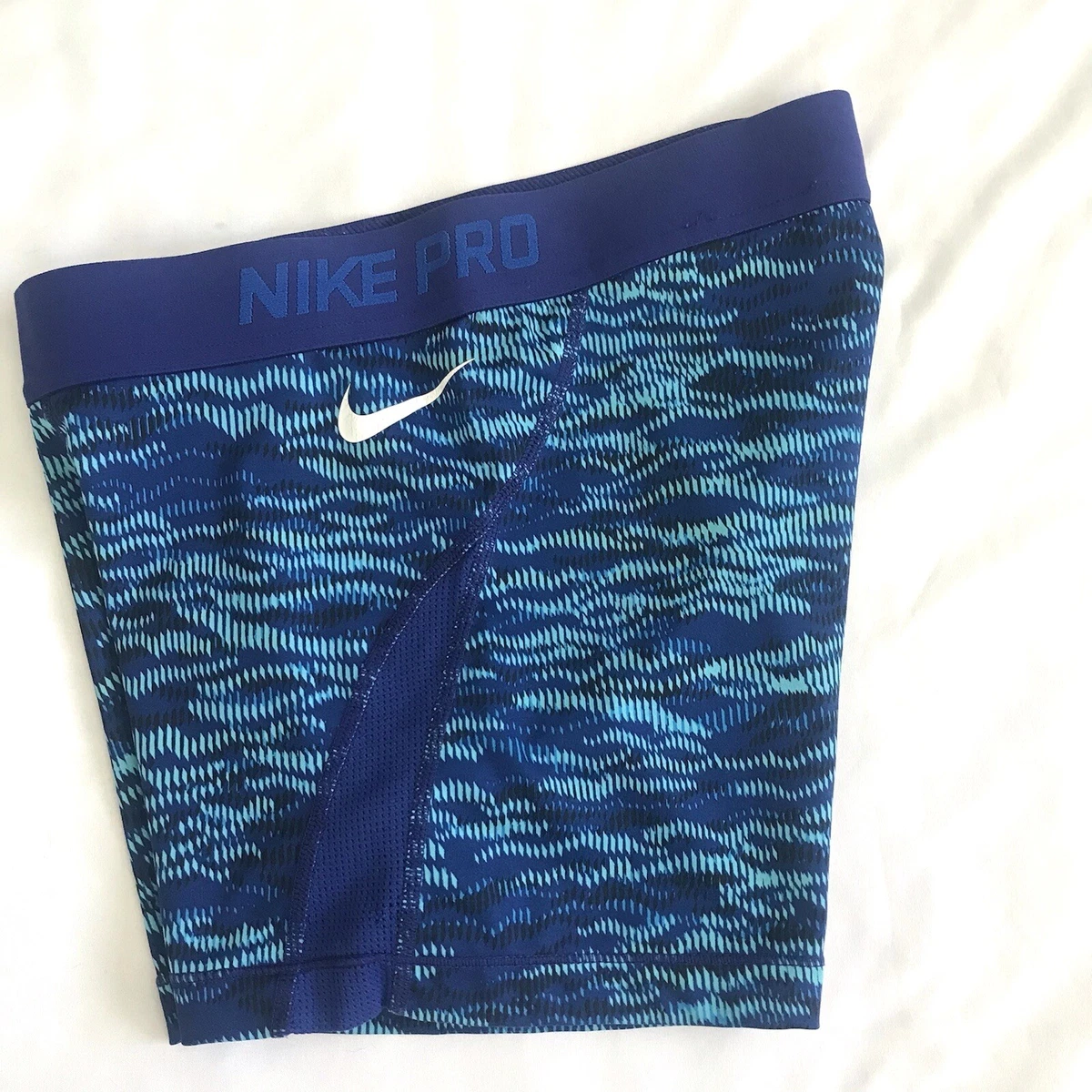 Nike PRO HyperCool Spandex Shorts Womens Small 3 Reflect Fitted Stretch  Blue