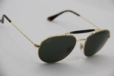 RAY-BAN RB 3540 001 GOLD AUTHENTIC SUNGLASSES 58-18