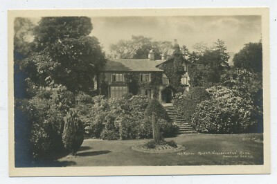 Wordsworth's Hotel Rydal Mount Cumberland Vintage Echtfoto Postkarte A16