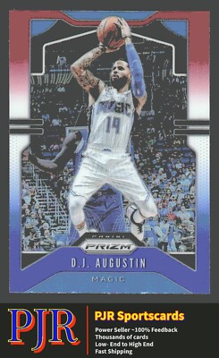 2019 Panini Prizm #197 D.J. Augustin  Red White Blue Orlando Magic