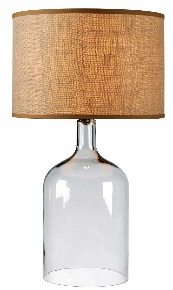 Capri 30 in. Clear Glass Table Lamp by Kenroy Home eBay