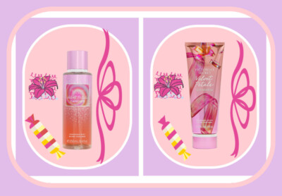 VELVET PETALS CANDIED Fragrance Lotion & Mist 2 PC SET 8 oz Victoria's Secret