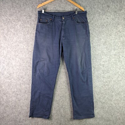 Vintage Levi's 630 Pants Mens W36 L34 Blue Straight Leg Zip Fly Casual 5704