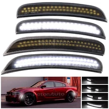 Dynamic Front Rear Bumper LED Side Marker Light Lamp For 2015-2023 Dodge Charger